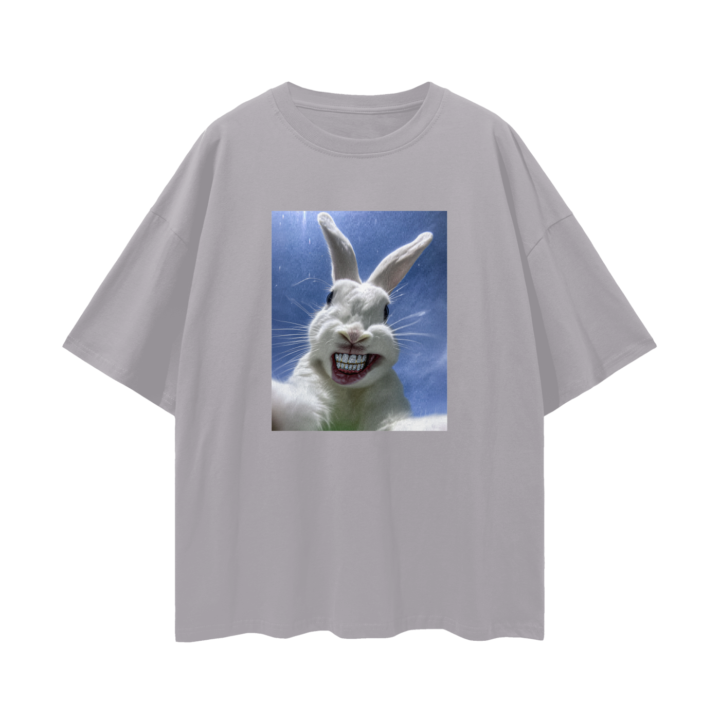 White Bunny with Diamond Grillz