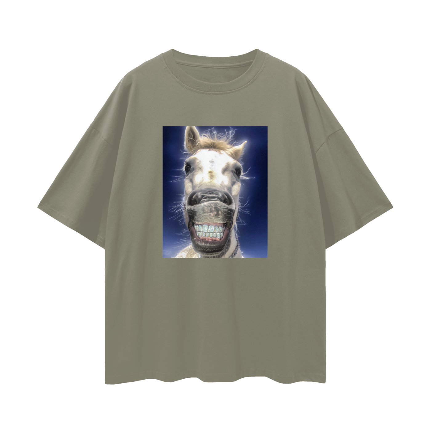 White Horse with Diamond Grillz