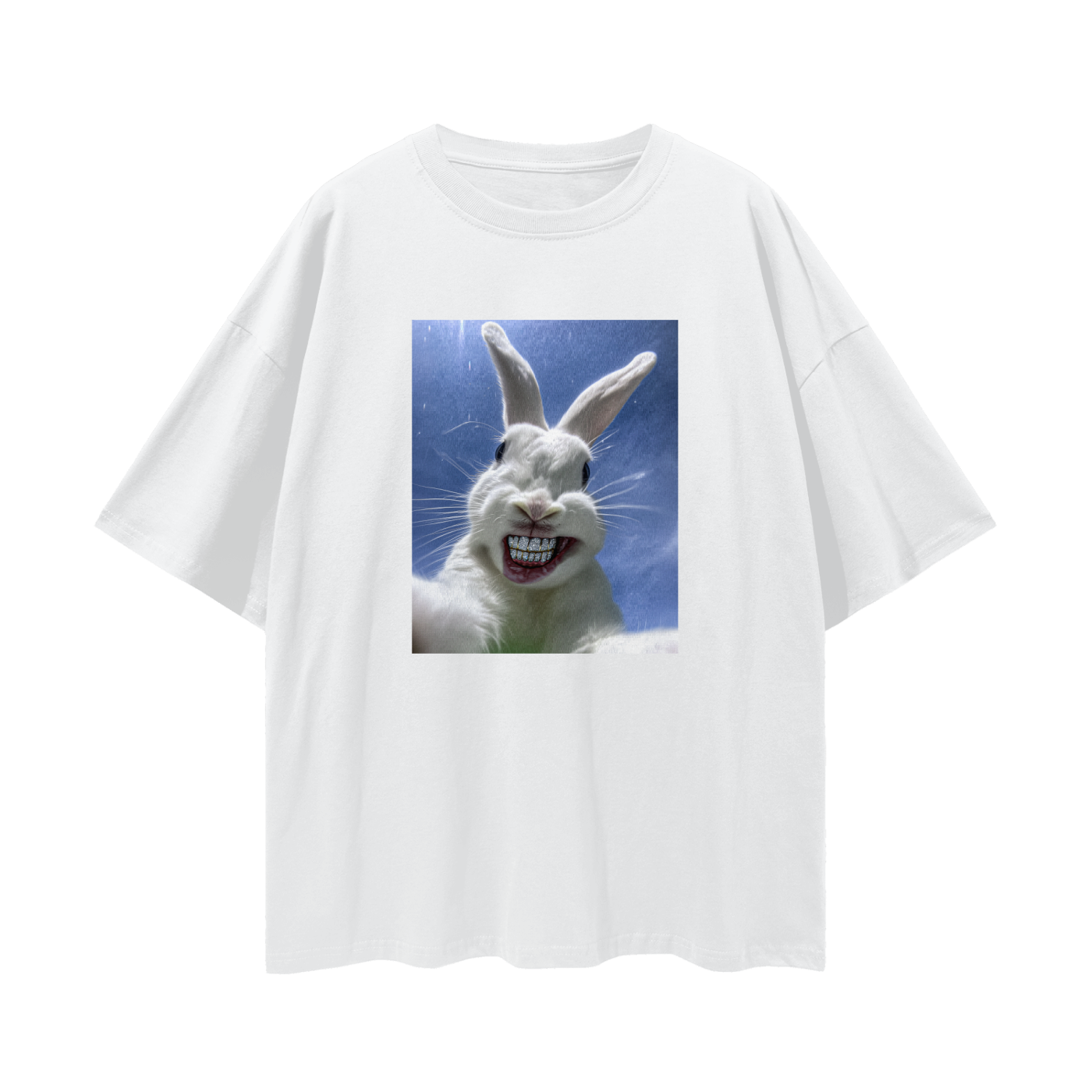 White Bunny with Diamond Grillz