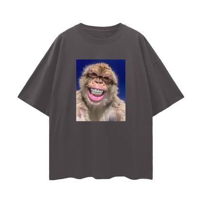 Barbary Macaque Monkey with Diamond Grillz