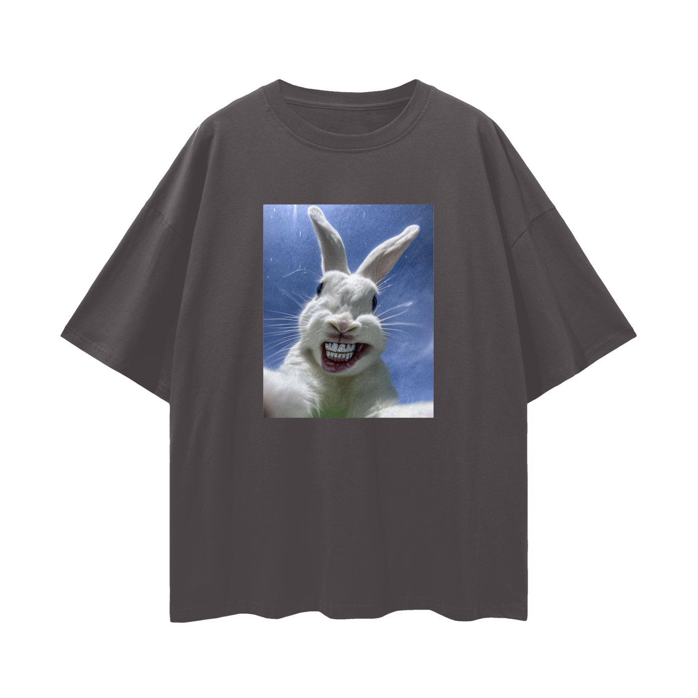 White Bunny with Diamond Grillz