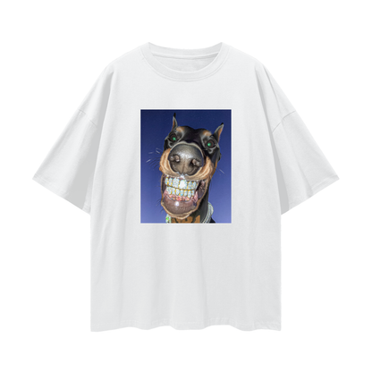 Dobermann Dog with Diamond Grillz