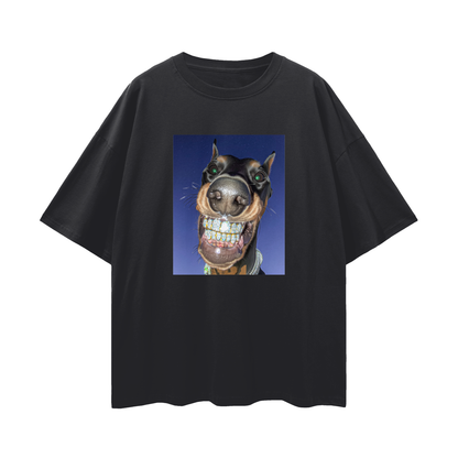 Dobermann Dog with Diamond Grillz
