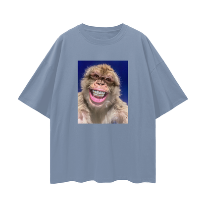 Barbary Macaque Monkey with Diamond Grillz