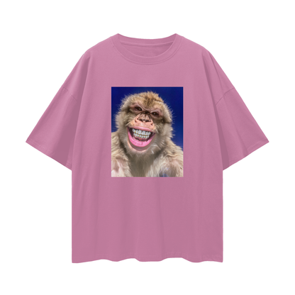 Barbary Macaque Monkey with Diamond Grillz