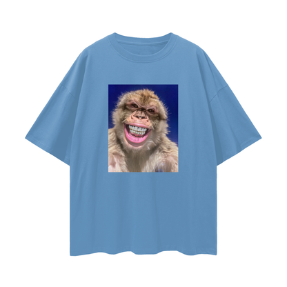 Barbary Macaque Monkey with Diamond Grillz