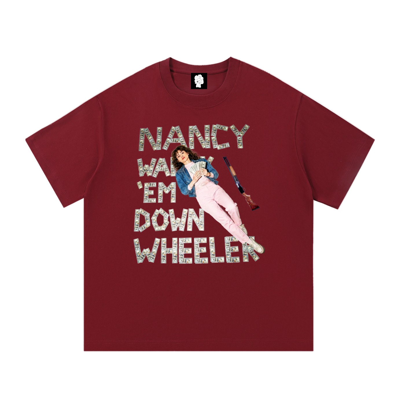 Nancy Walk 'Em Down Down Wheeler T-Shirt