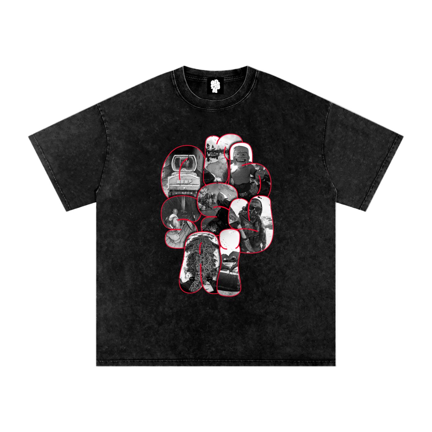 Nostalgia T-Shirt Black Snow Washed