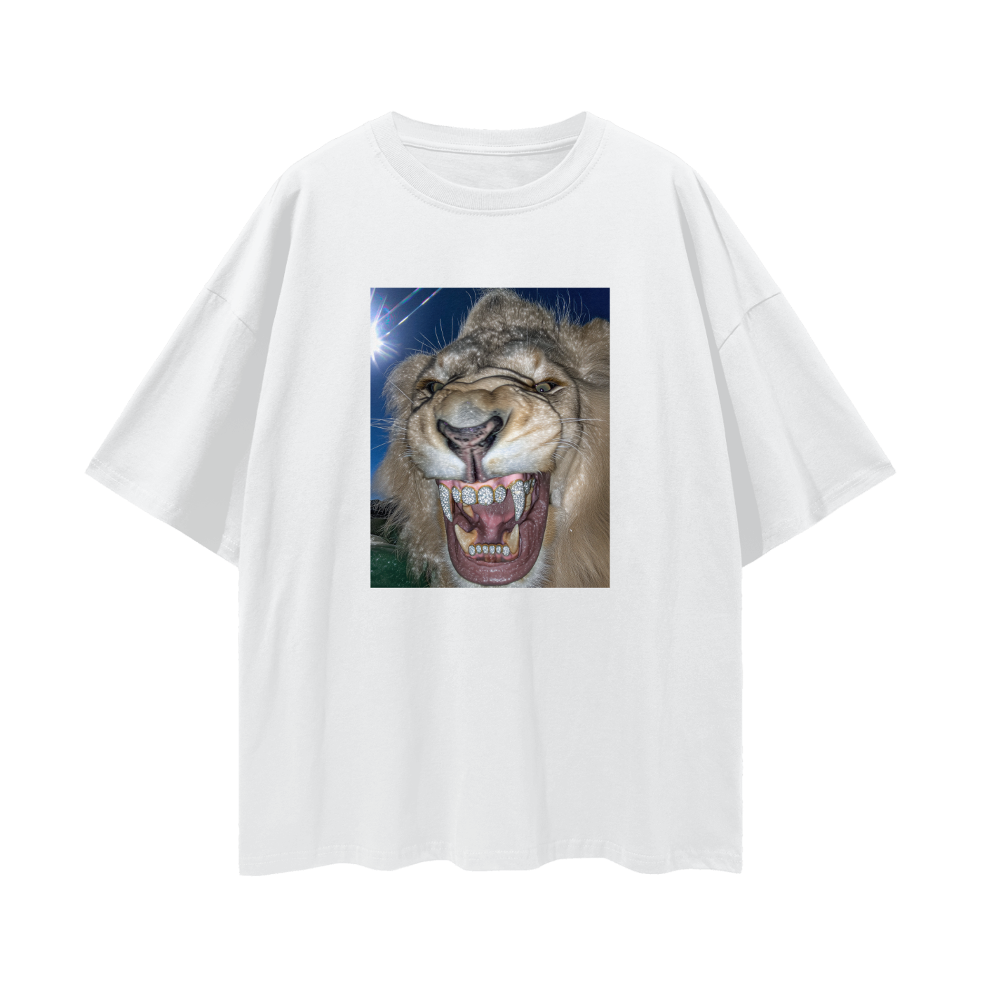 Lion with Diamond Grillz