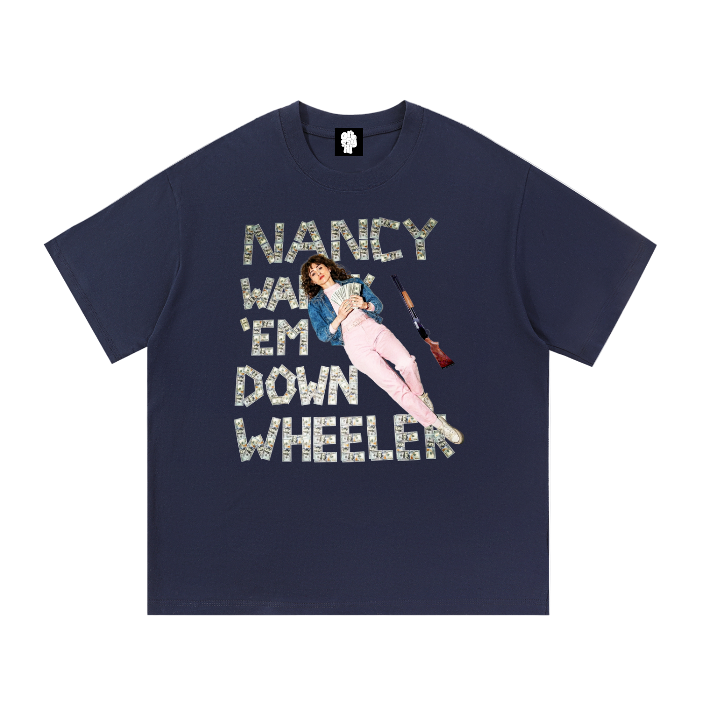 Nancy Walk 'Em Down Down Wheeler T-Shirt