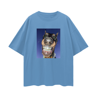 Dobermann Dog with Diamond Grillz