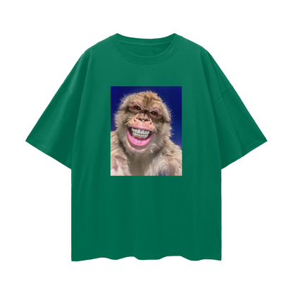 Barbary Macaque Monkey with Diamond Grillz