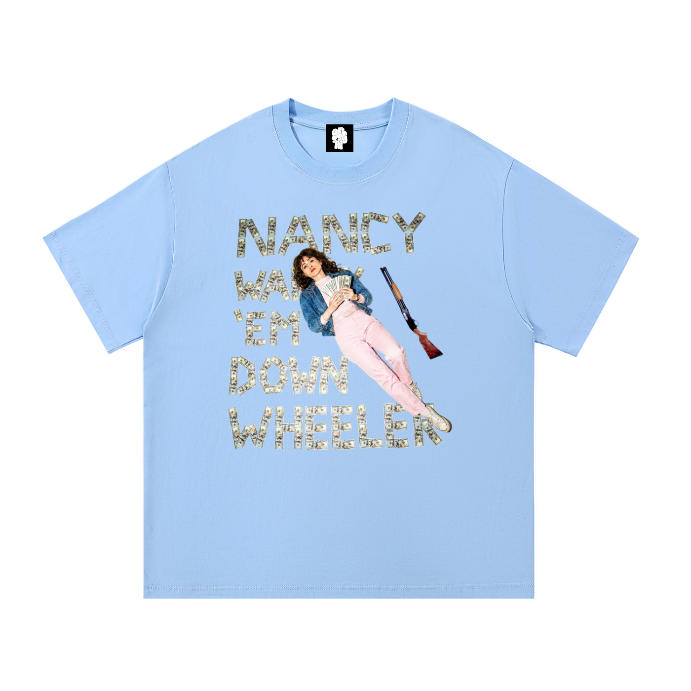 Nancy Walk 'Em Down Down Wheeler T-Shirt