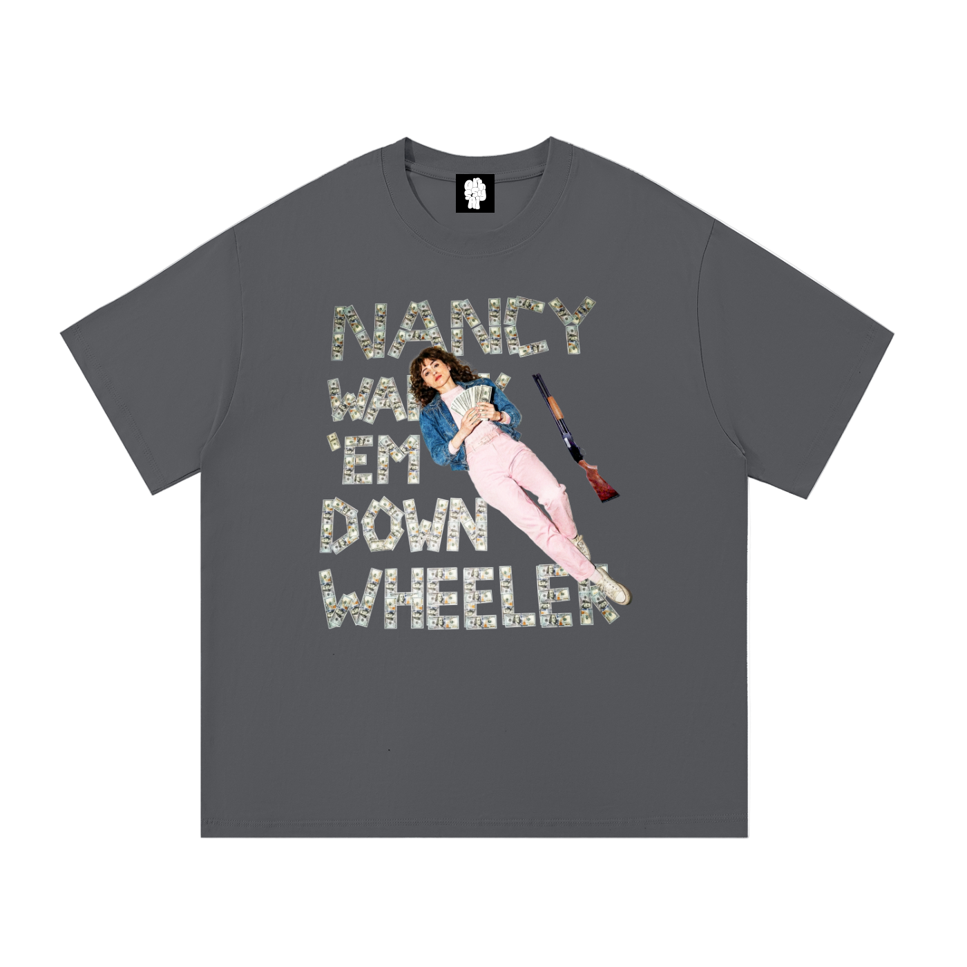 Nancy Walk 'Em Down Down Wheeler T-Shirt