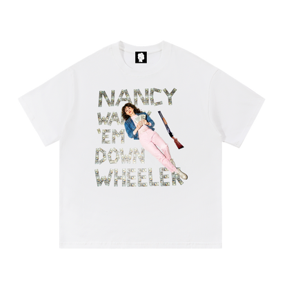 Nancy Walk 'Em Down Down Wheeler T-Shirt