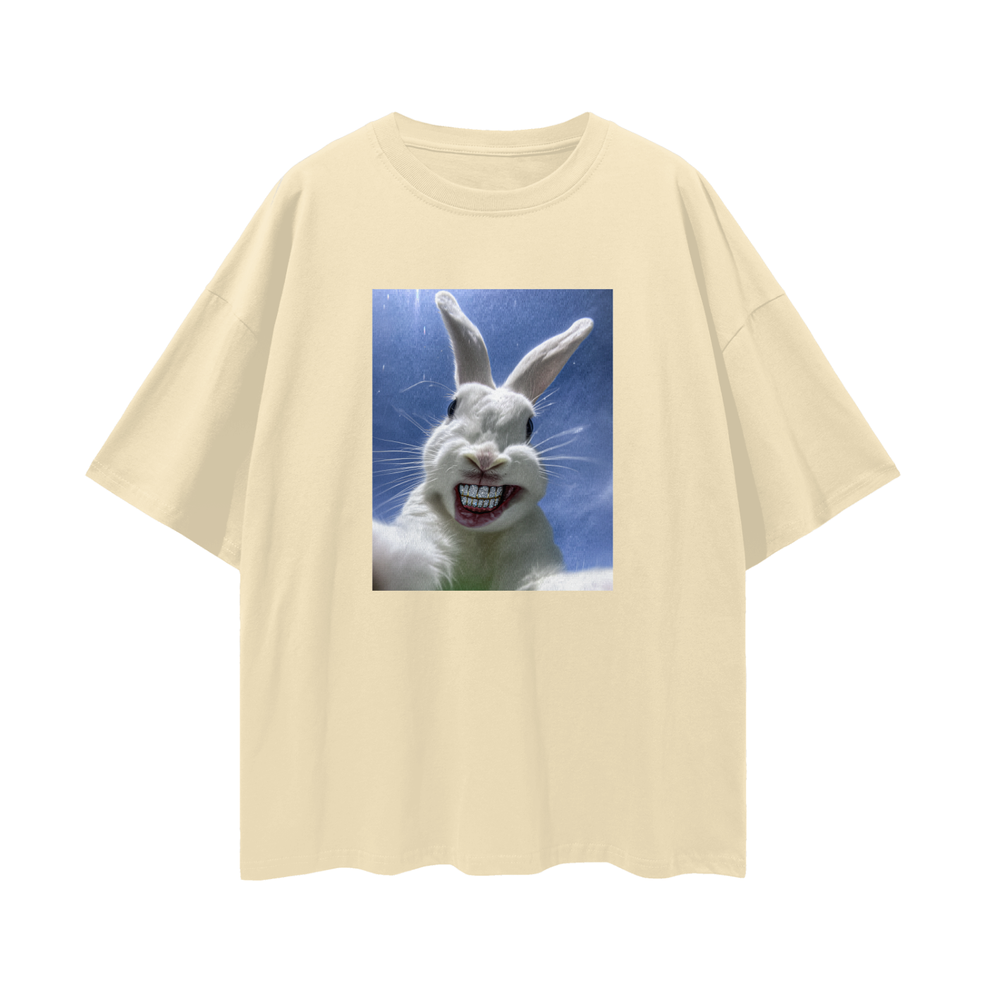 White Bunny with Diamond Grillz